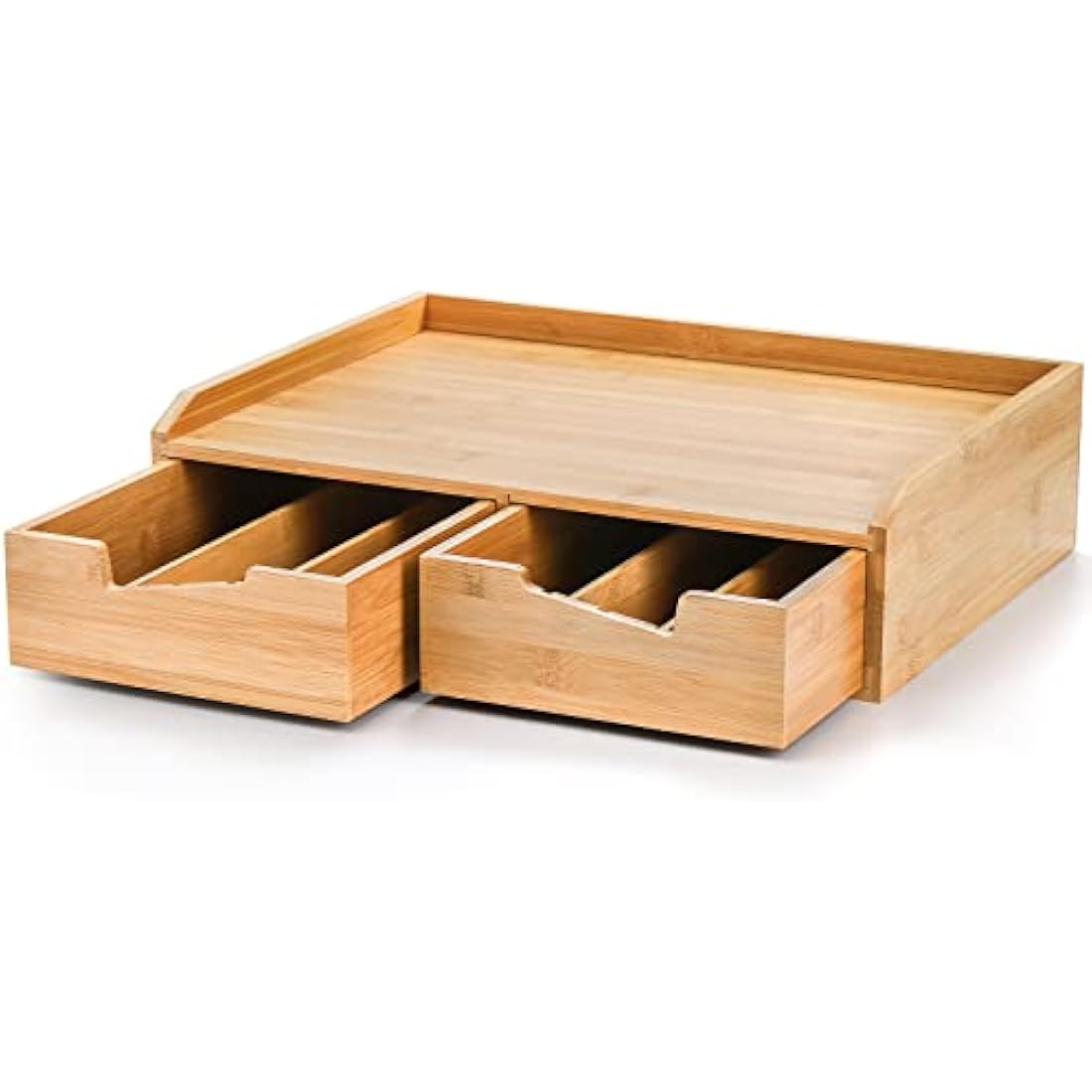Bamboo Coffee Pod Drawer Organizer | K-Cup & Tea Bag Holder
