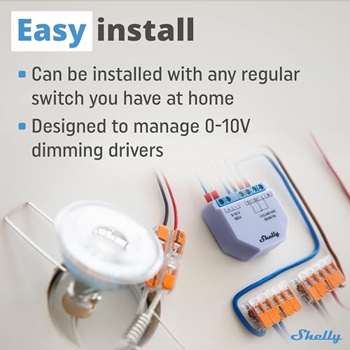 Shelly Plus 0-10V Dimmer – WiFi Smart Light Switch for Home Automation