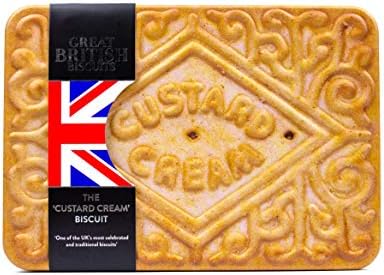 Jolof Store Giant Custard Cream Biscuits – 450g Collectible Gift Tin