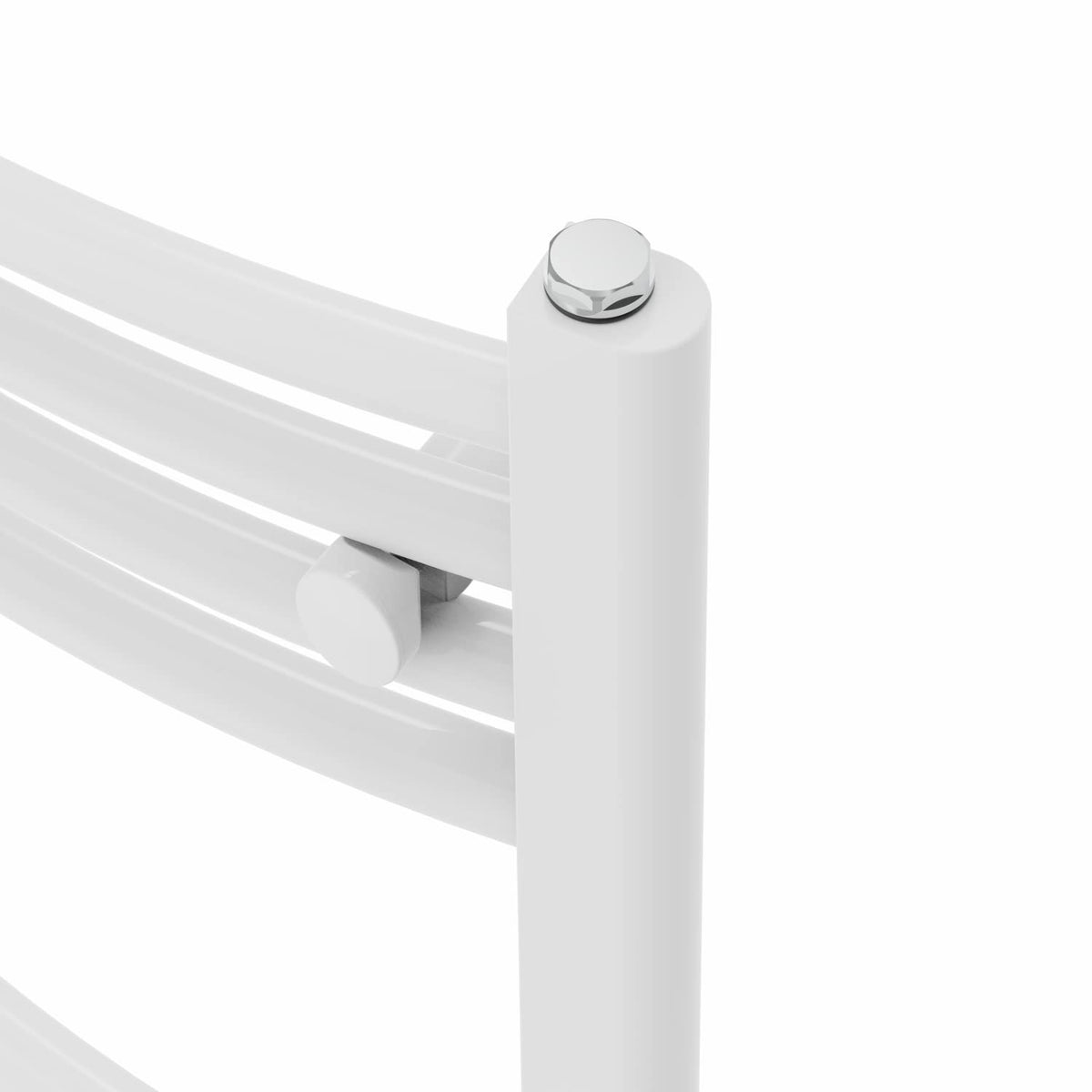 Warmehaus Curved Heated Towel Rail Radiator Ladder White 1400x500mm - image 5