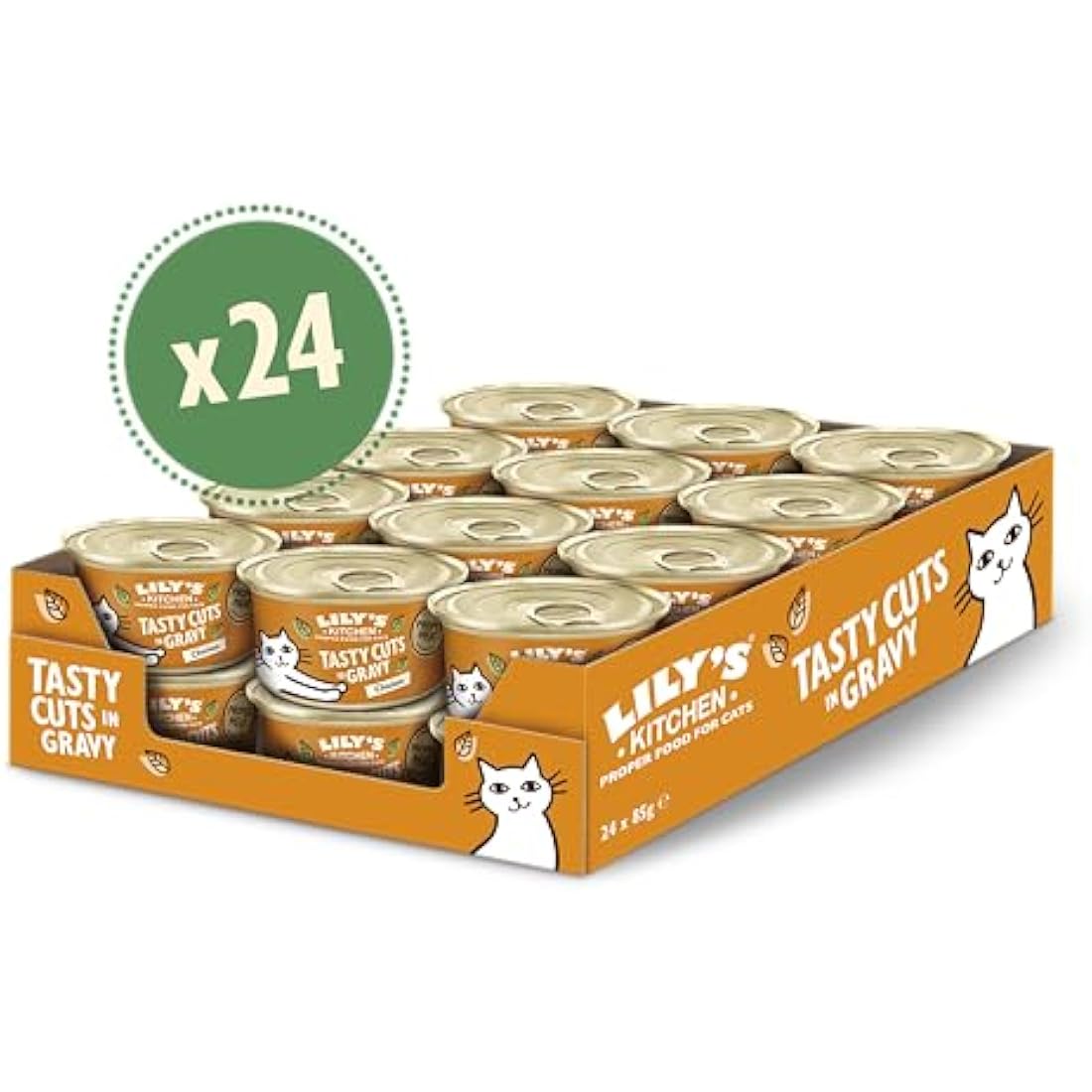 Lily's Kitchen Grain-Free Chicken Wet Cat Food in Gravy - 24 x 85g