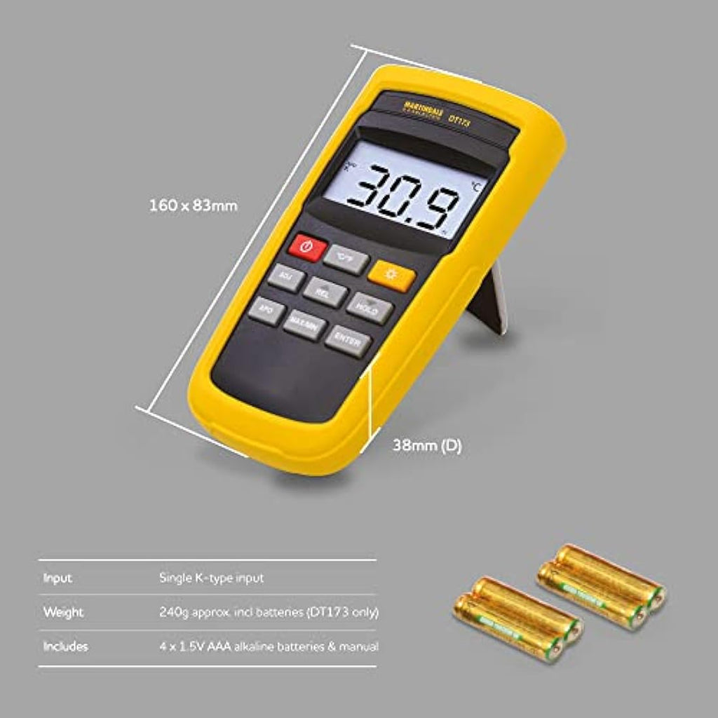 Martindale Legionella Testing Thermometry Kit with Probes – Yellow