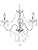 3-Light Chrome Chandelier | Clear Acrylic Pendant Lamp