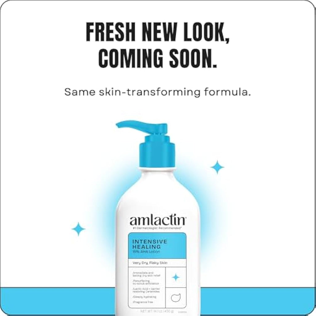 AmLactin Rapid Relief Restoring Lotion with Ceramides - 14.1 oz Pump
