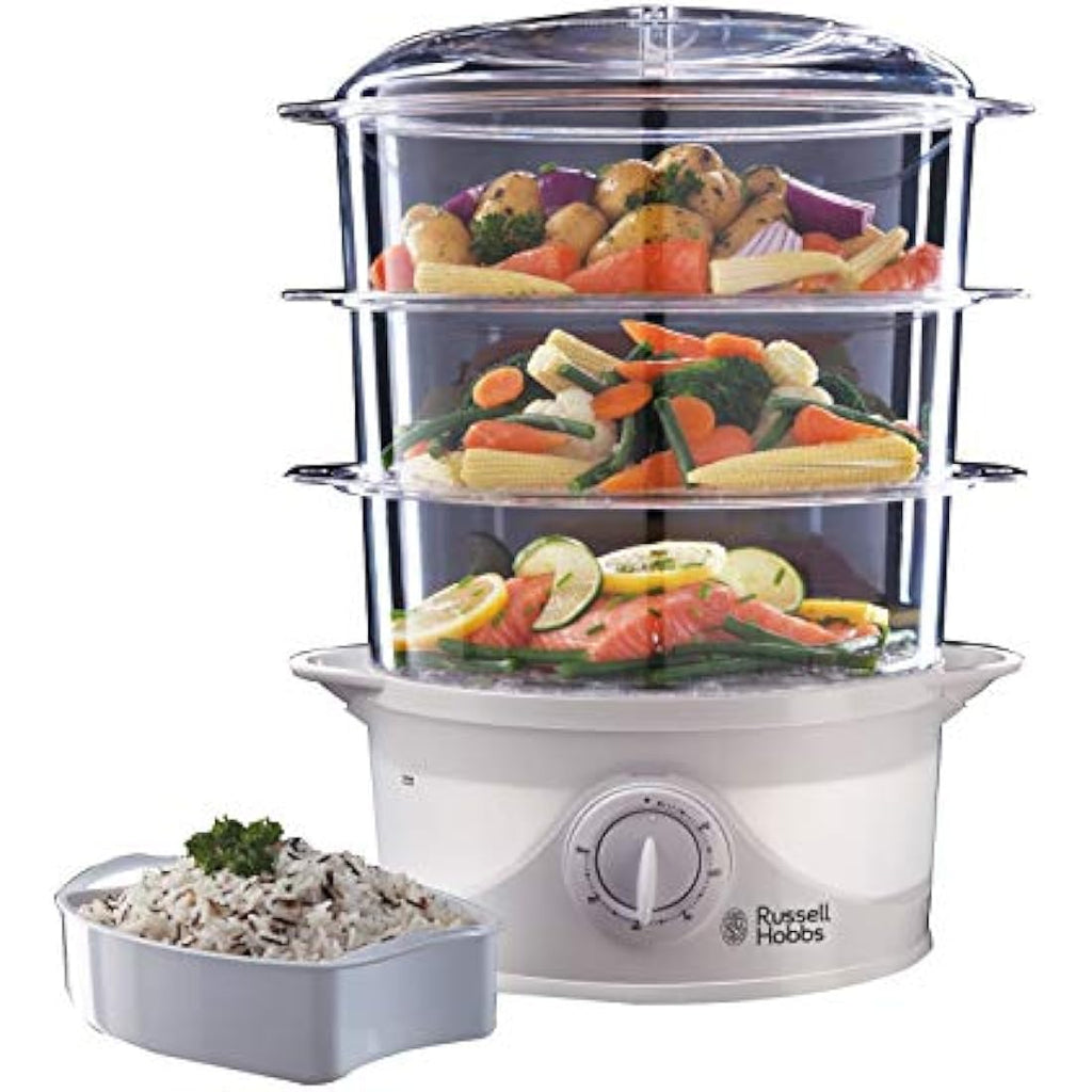 Russell Hobbs 3-Tier Electric Food Steamer | 9L BPA-Free 800W