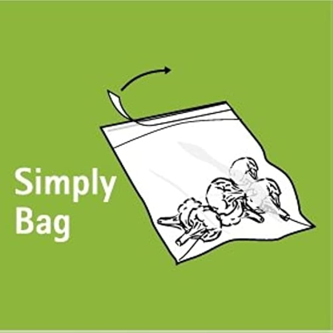 Quickasteam Microwave Steam Cooking Bags - Medium Size 30 Pack