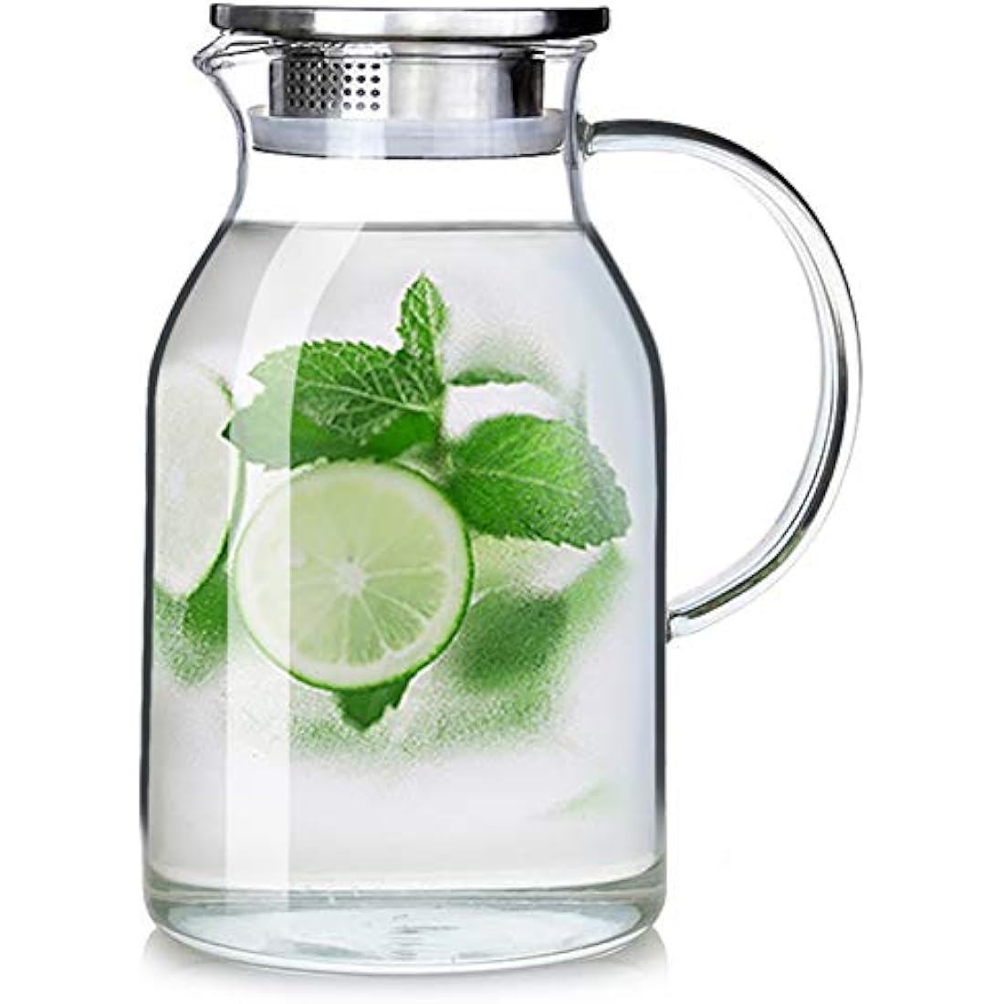 Jolof Store 105oz Glass Pitcher | Borosilicate Stovetop Safe Carafe