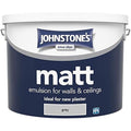 Johnstone's Contract Matt Emulsion Grey Paint for Walls & Plaster – 10L