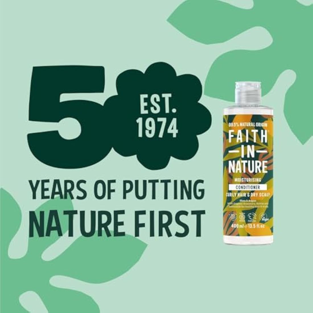 Faith In Nature Shea & Argan Conditioner for Curly Hair - 400ml