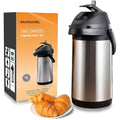 SAUNUOWL 4L Airpot Coffee Dispenser – Insulated Stainless Steel Carafe