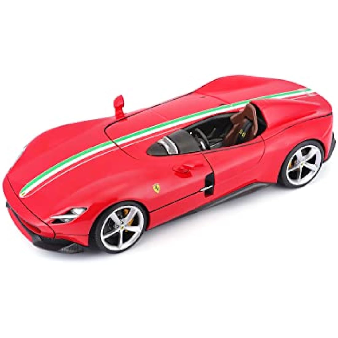 Bburago Ferrari Monza SP1 Die-Cast Model Car – 1:18 Scale Replica, Red