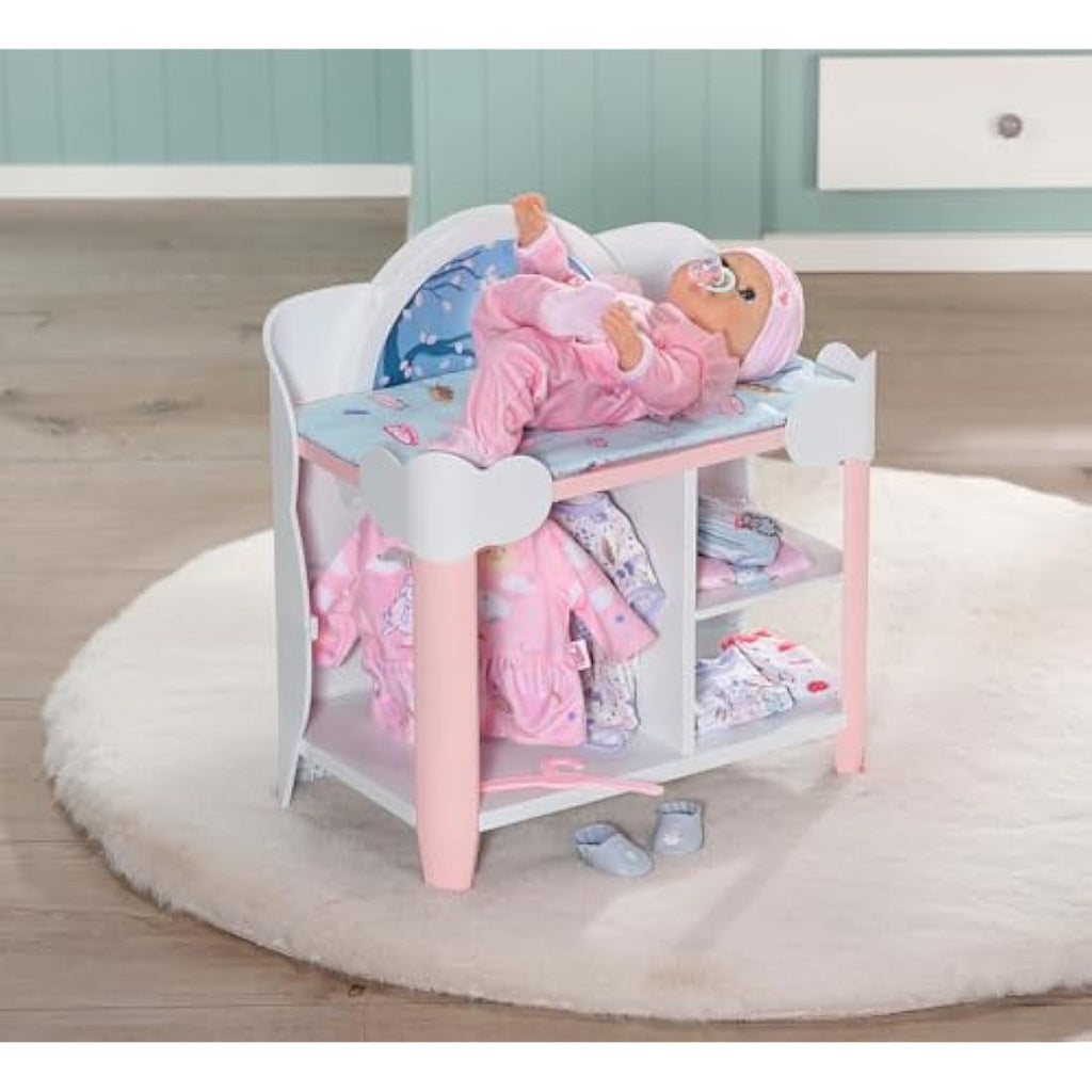 Baby Annabell Day & Night Changing Table – Doll Nursery Playset with Lights