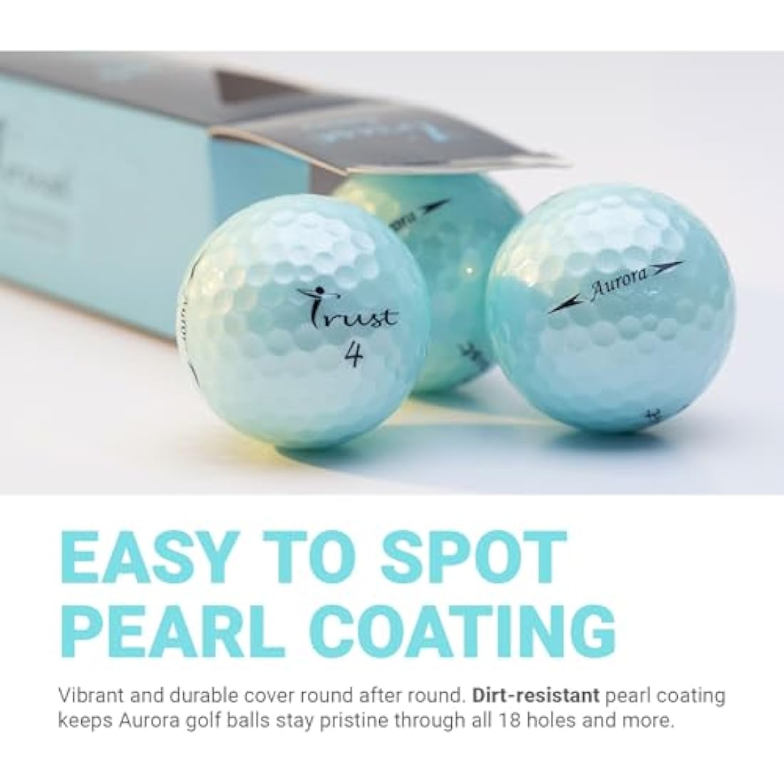 Trust Golf Aurora Rosa Urethane Golf Balls – 3-Piece Tour Performance