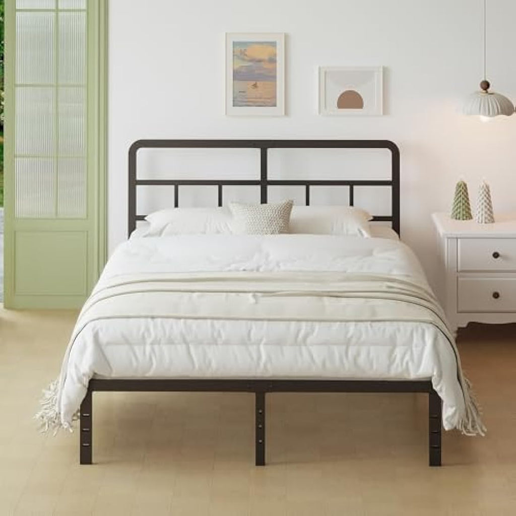 Jolof Store Super King Metal Bed Frame – Heavy Duty with Storage, Black