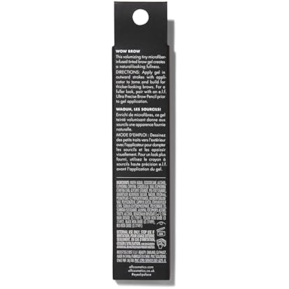 e.l.f. Wow Brow Gel – Volumizing Fiber-Infused Eyebrow Gel, Neutral Brown
