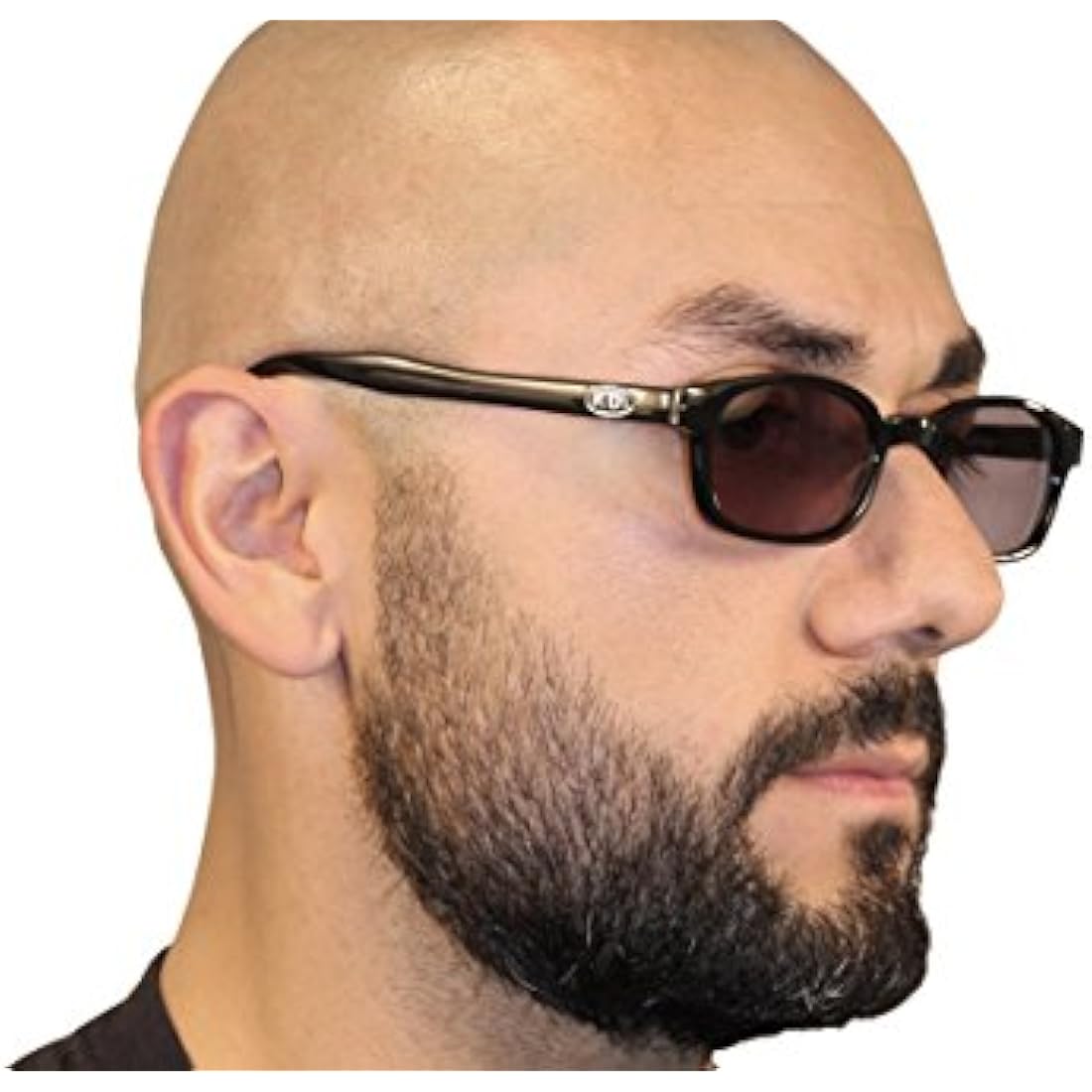 Pacific Coast KD's Biker Sunglasses - Black Frame & Rose Lens
