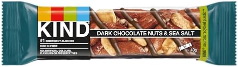 KIND Dark Chocolate Nuts & Sea Salt Gluten Free Snack Bars - 24 x 40g