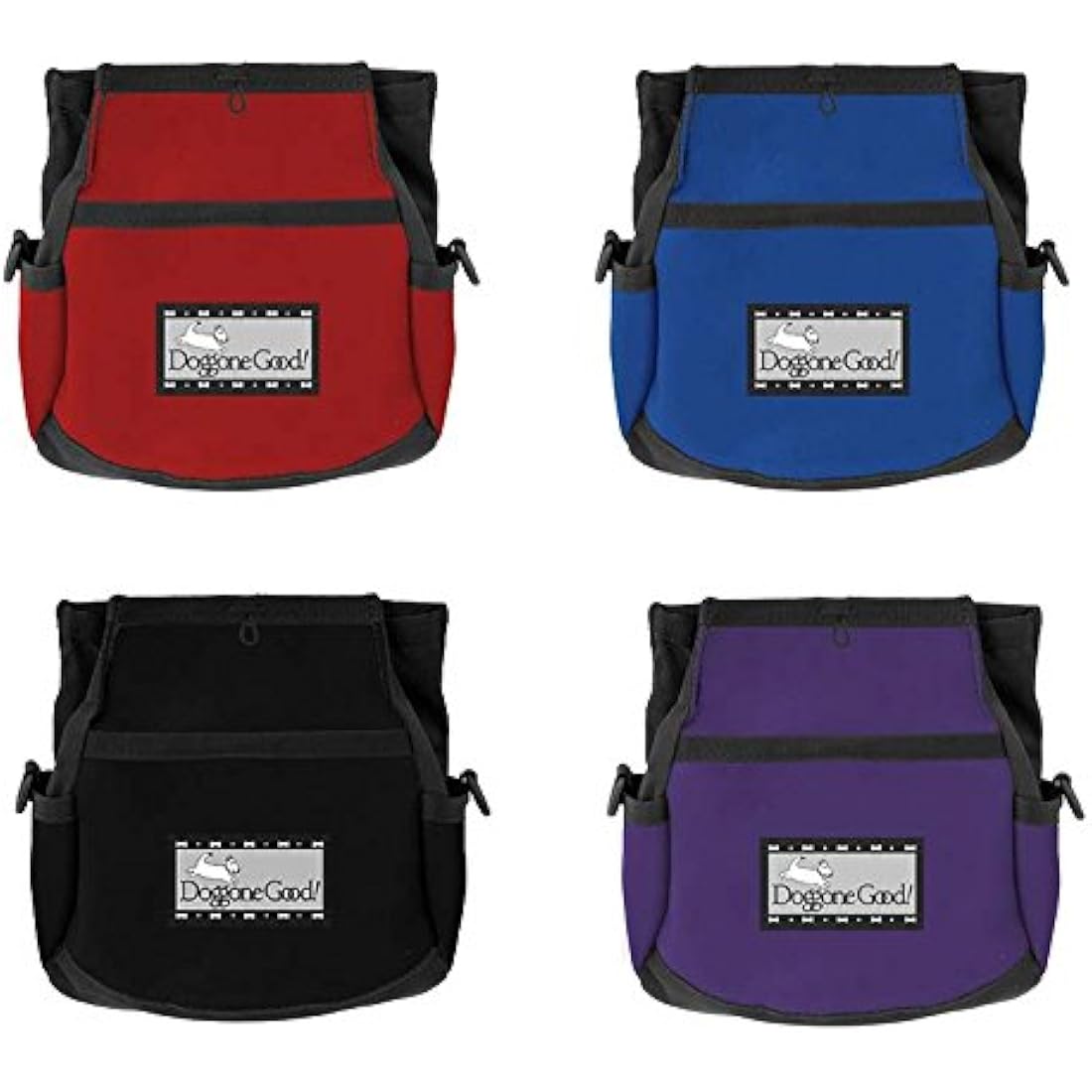 Doggone Good Rapid Rewards Dog Training Treat Pouch with Belt - Red