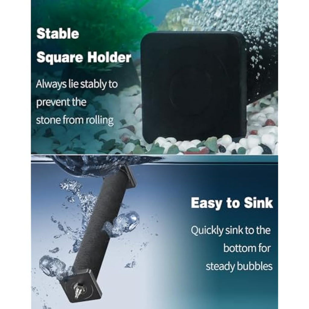 Pawfly 30cm Aquarium Air Stone Cylinder for Ponds & DWC Systems, 2 Pack