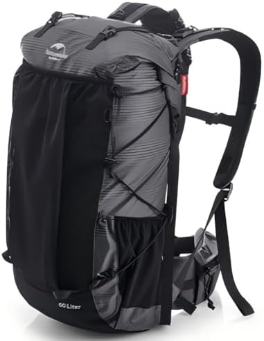Naturehike 60L Internal Frame Hiking Backpack | Waterproof Camping Bag