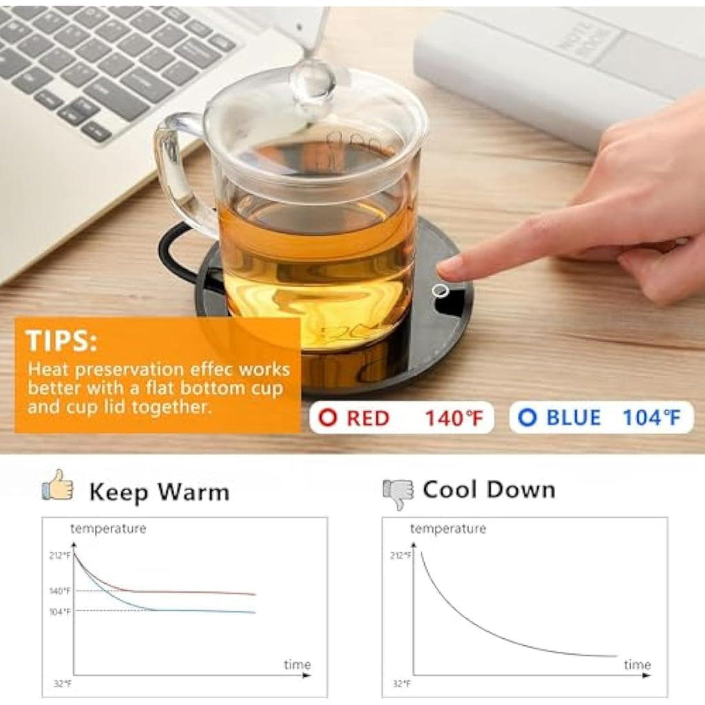 GARMEE Coffee Mug Warmer – Smart Cup Warmer with 2 Temperature Settings