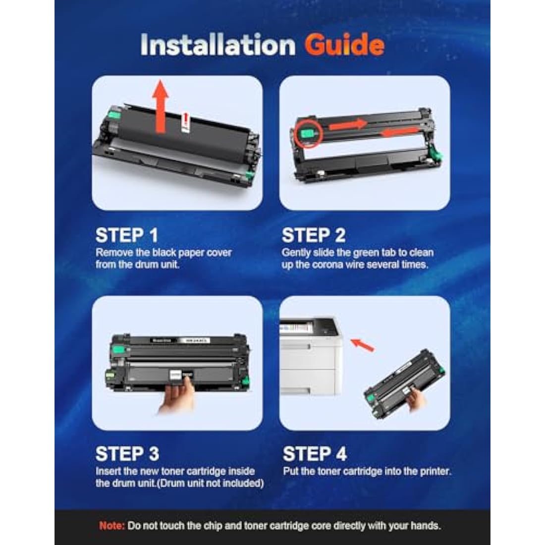 Skydo DR243CL Compatible Drum Unit for Brother DCP-L3550CDW (4 Pack)
