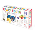 Crazy Forts Multi Colour Building Kit – 69 Piece STEM Toy for Kids
