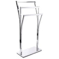 MSV Pili Stainless Steel Towel Rack – 3 Rod Modern Bathroom Stand