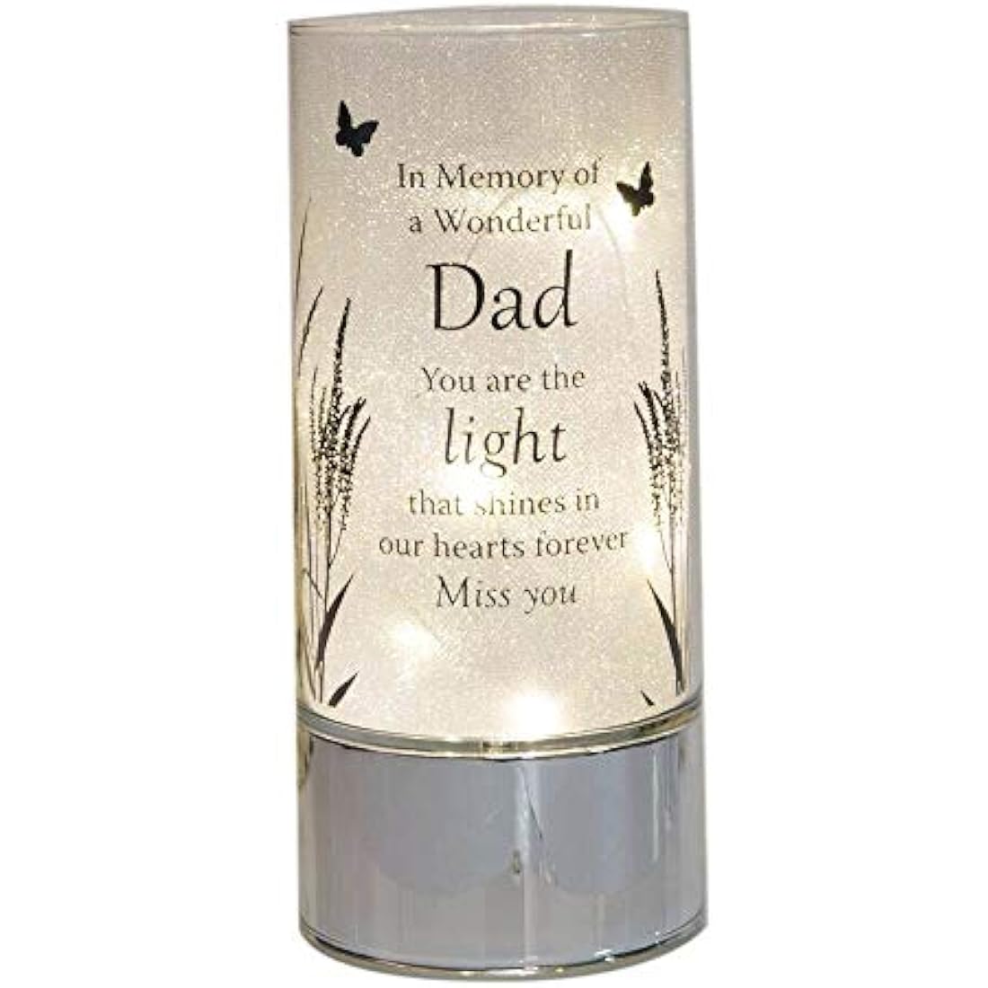 Dad Memorial Tube Light – Remembrance Keepsake Lamp