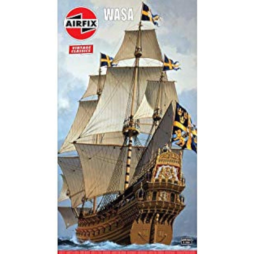 Airfix Wasa Model Ship Kit – 1:144 Scale Vintage Classics – 229 Pieces