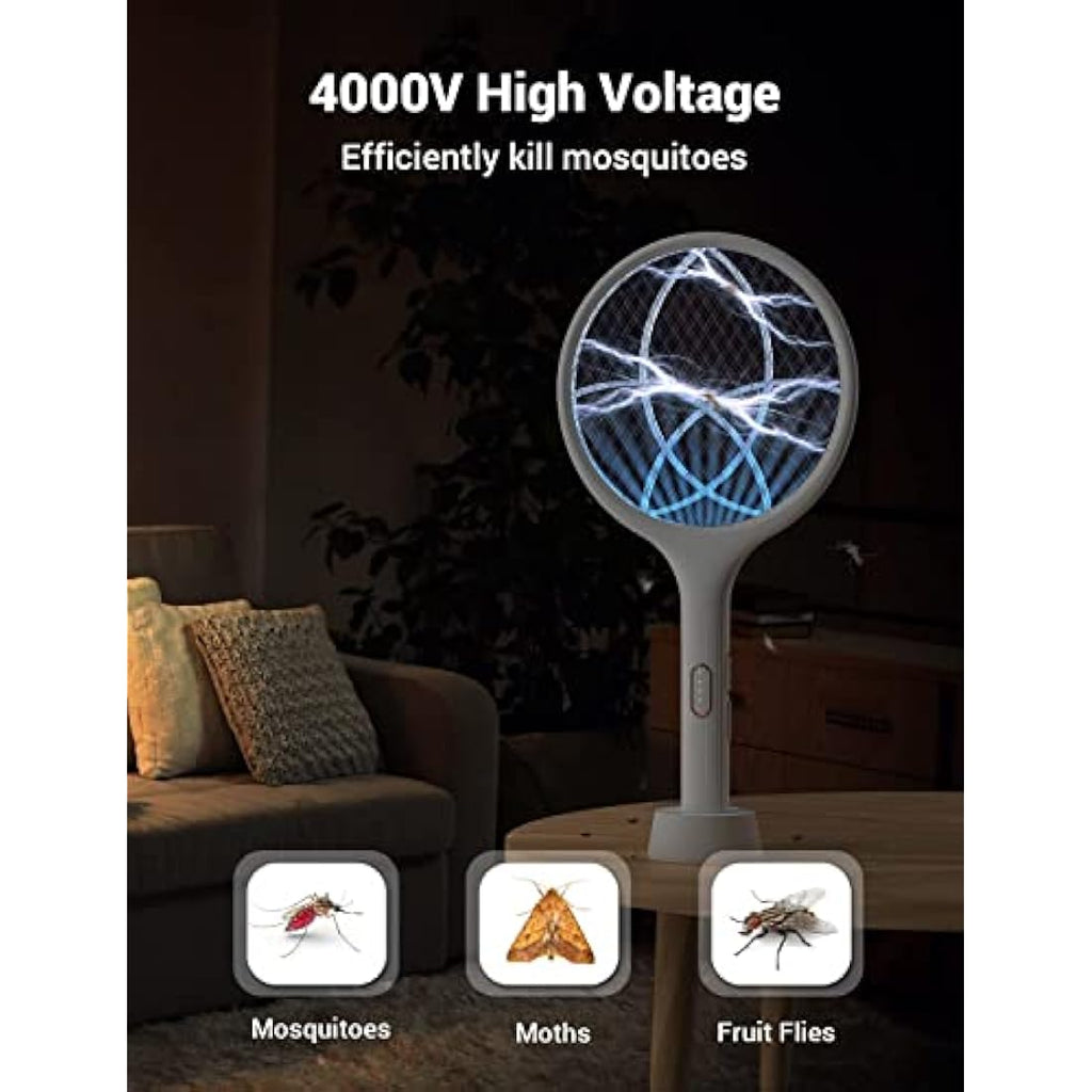 YISSVIC Electric Fly Swatter | 4000V Bug Zapper Racket | 1500mAh USB-C