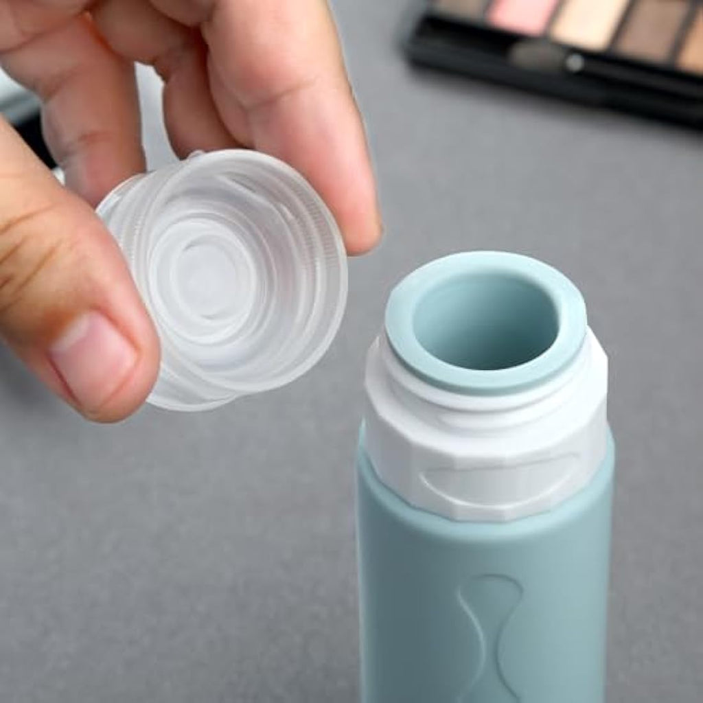Gemice Silicone Travel Bottles – 4 Pack Leakproof TSA Approved (90ml)