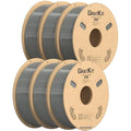 GratKit PETG 3D Printer Filament 1.75mm Gray – 6KG Bundle (6x1KG)