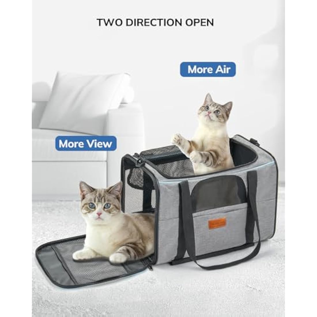 Morpilot Rolling Cat Carrier – Airline Approved Pet Travel Bag with Wheels
