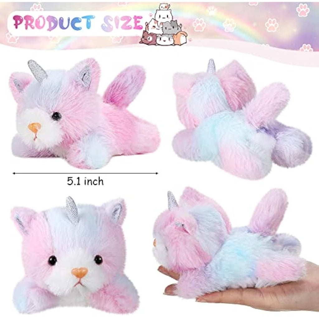 Jolof Store 8 Pcs Cat Stuffed Animals Bulk – 5 Inch Plush Party Favors