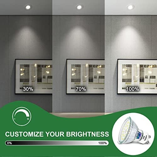 Unikcst GU10 LED Bulbs Dimmable 10W Cool White 6000K Spotlight | 10 Pack