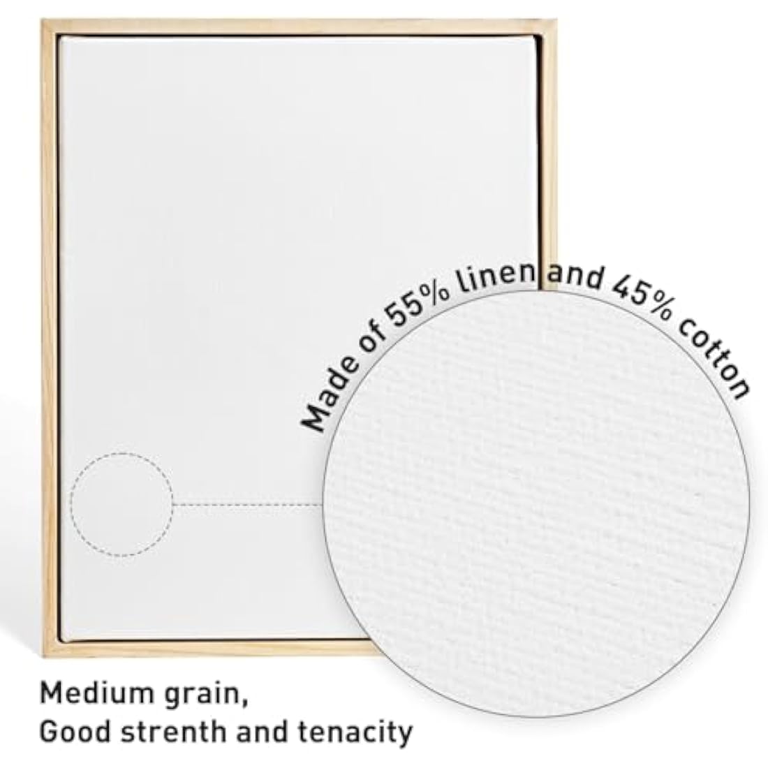 Jolof Store Stretched Canvas with Pinewood Floating Frame - 40x50cm