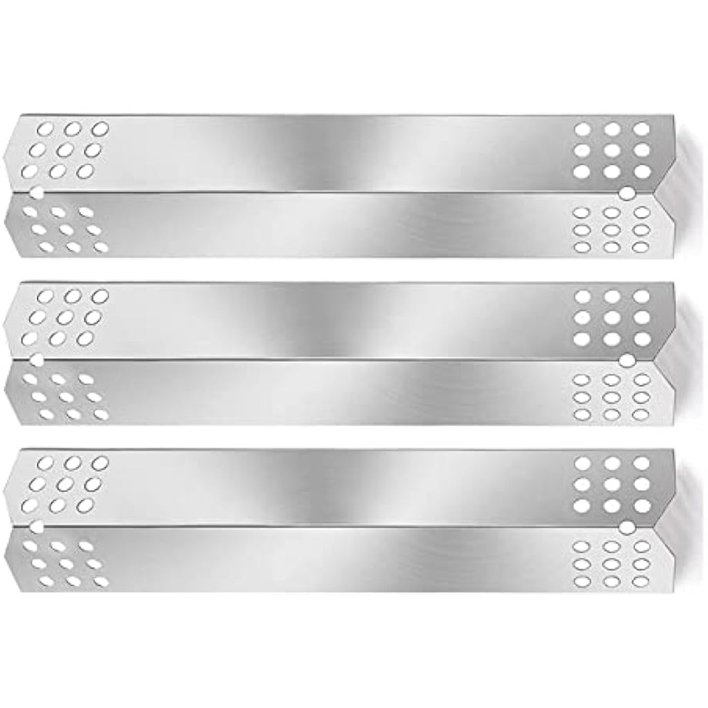 GFTIME Stainless Steel Heat Plate Flame Tamer for Nexgrill & Napoleon, 3 Pack