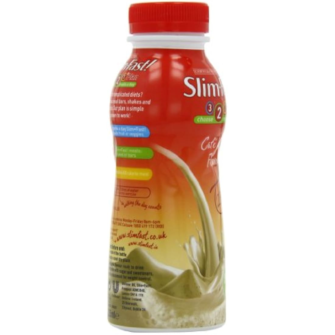 SlimFast Cafe Latte Meal Replacement Shake - 6 x 325ml Weight Loss Pack