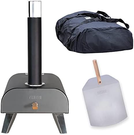Zanussi Portable 12" Wood Pellet Pizza Oven with Paddle & Cover