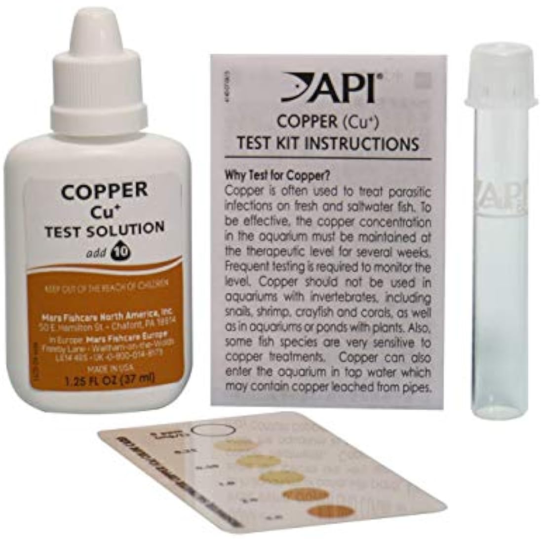 API Copper Test Kit – 90-Test Aquarium Water Quality Monitor