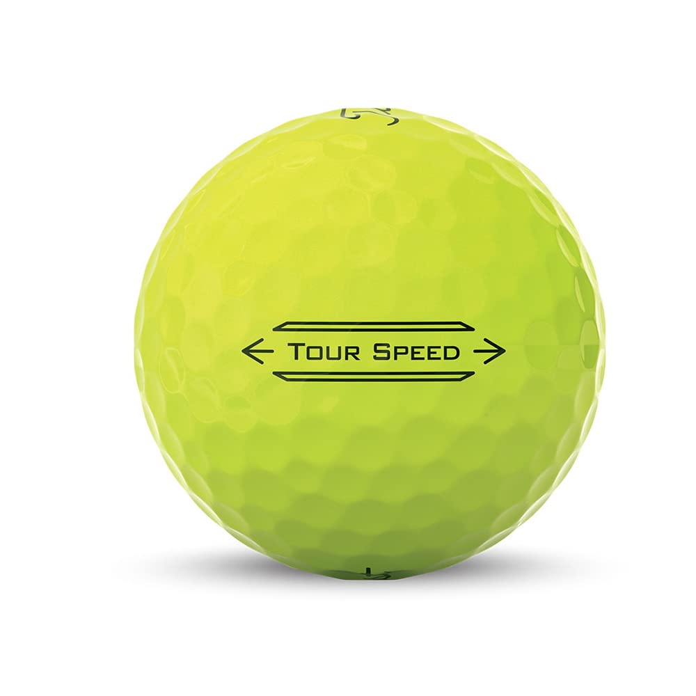 Titleist Tour Speed Golf Balls – Yellow TPU Cover High Distance – 1 Dozen