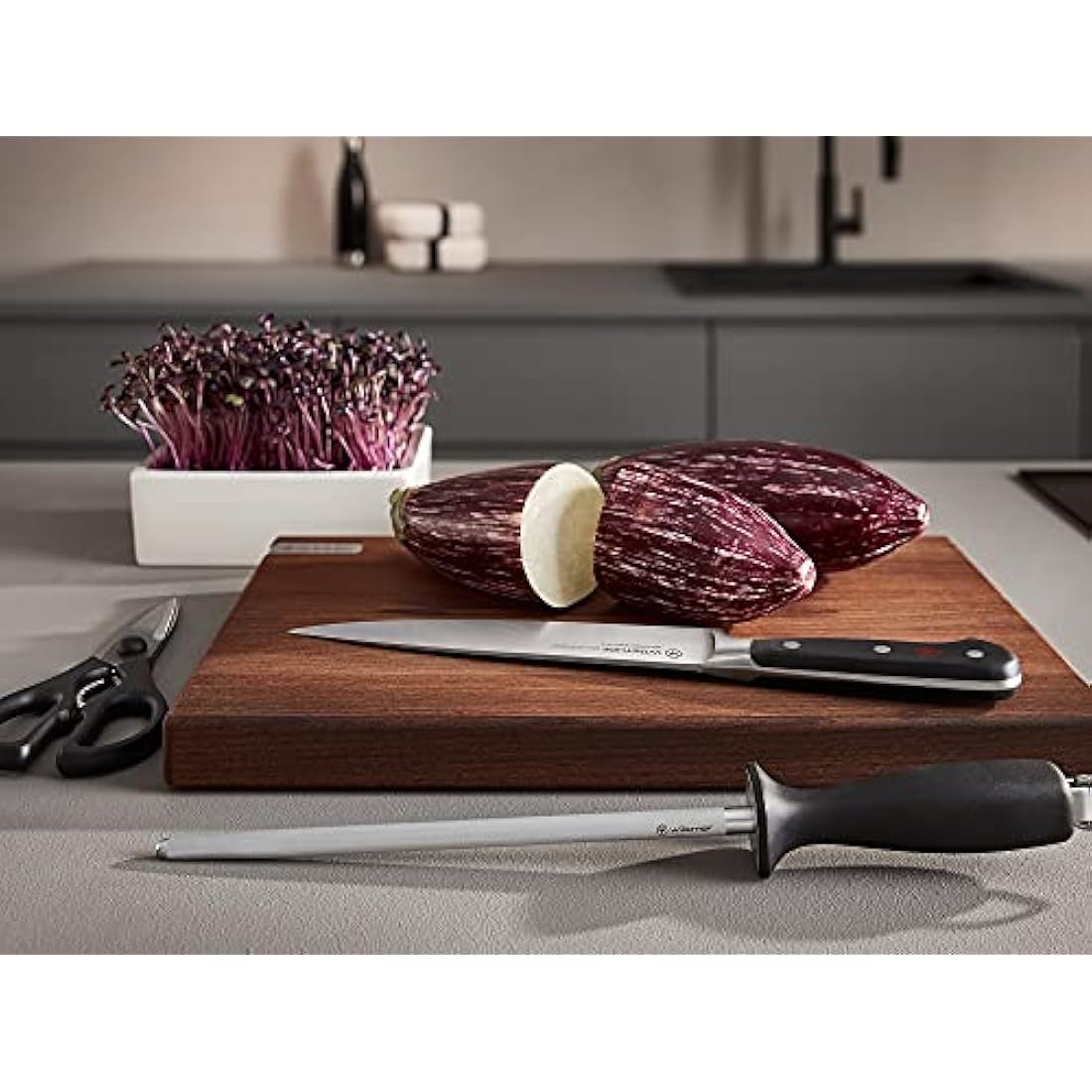 WÜSTHOF Kitchen Shears – High Carbon Stainless Steel Come Apart, Black