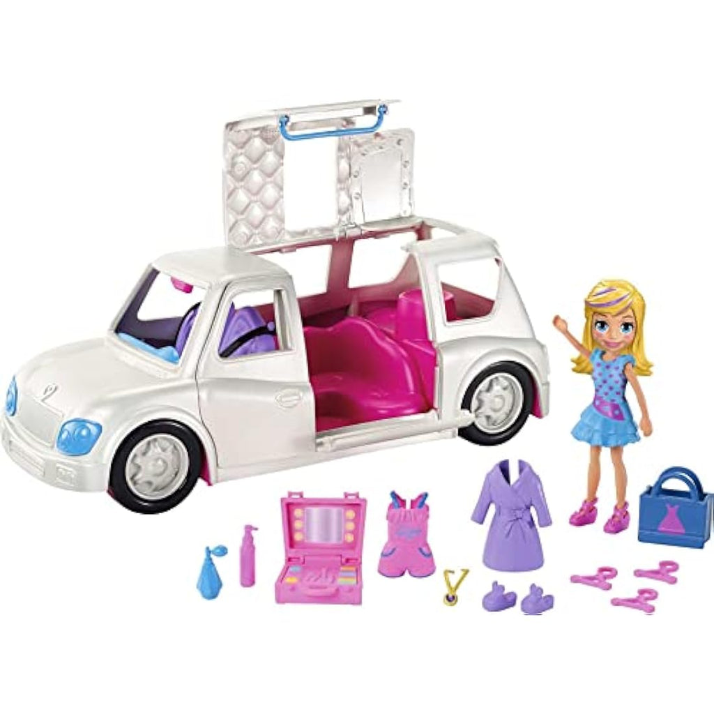 Polly Pocket My Fashion Limousine Playset with 3-Inch Doll & Accessories