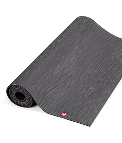 Manduka eKO Lite Yoga Mat | 4mm Natural Rubber Non-Slip Mat - Charcoal