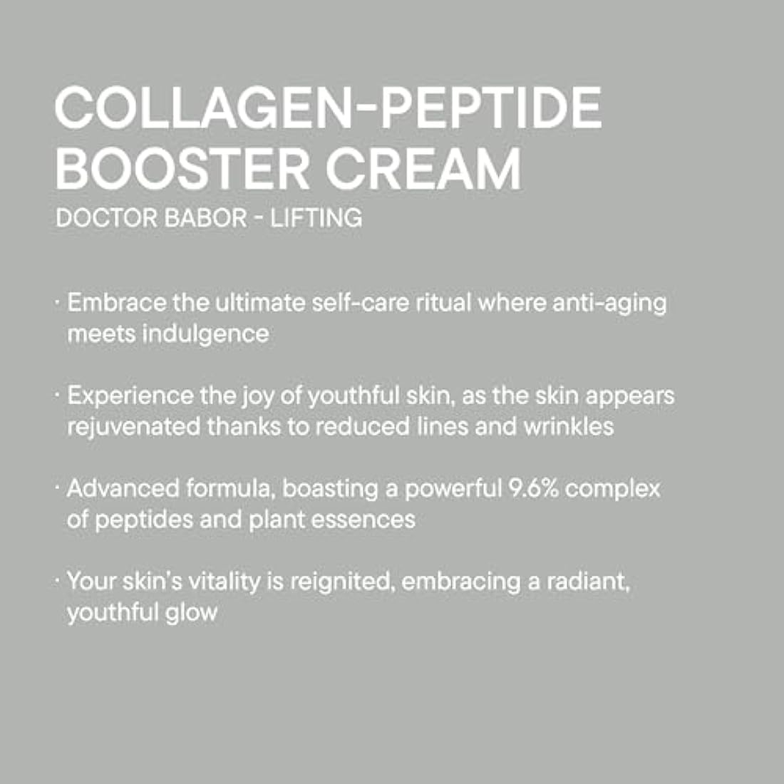 DOCTOR BABOR Collagen-Peptide Booster Cream – Firming Face Moisturiser