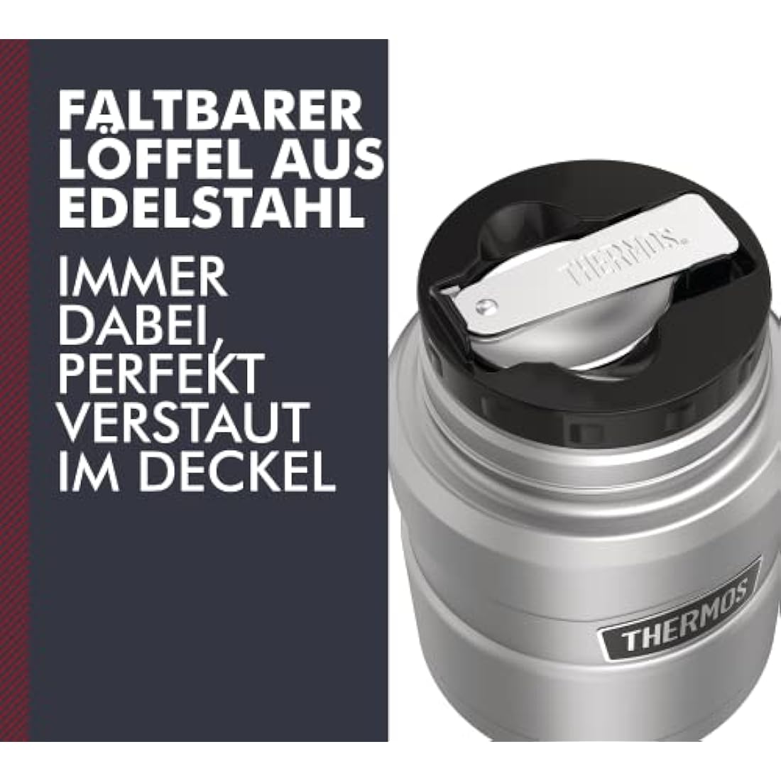 Thermos Stainless King Food Jar 0.47L | Insulated Steel with Spoon