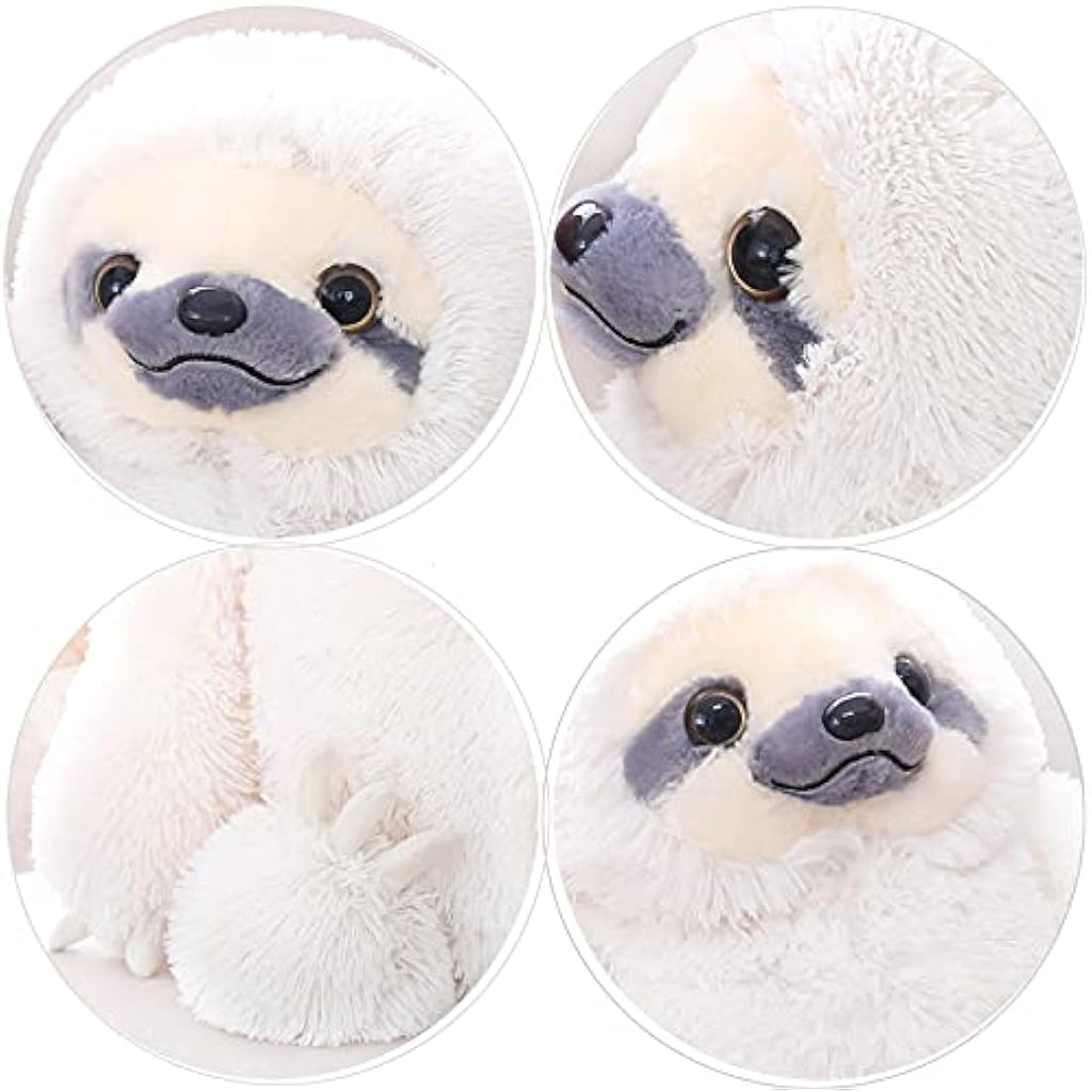 Winsterch Large Sloth Stuffed Animal – Soft Plush Toy, Ivory, 15.7 Inch