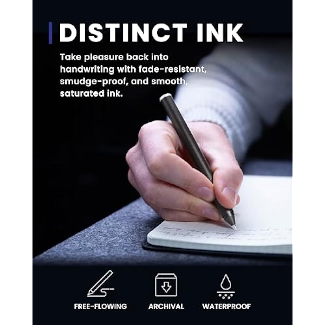 Novium Hoverpen – Luxury Magnetic Executive Ballpoint Pen for Desk