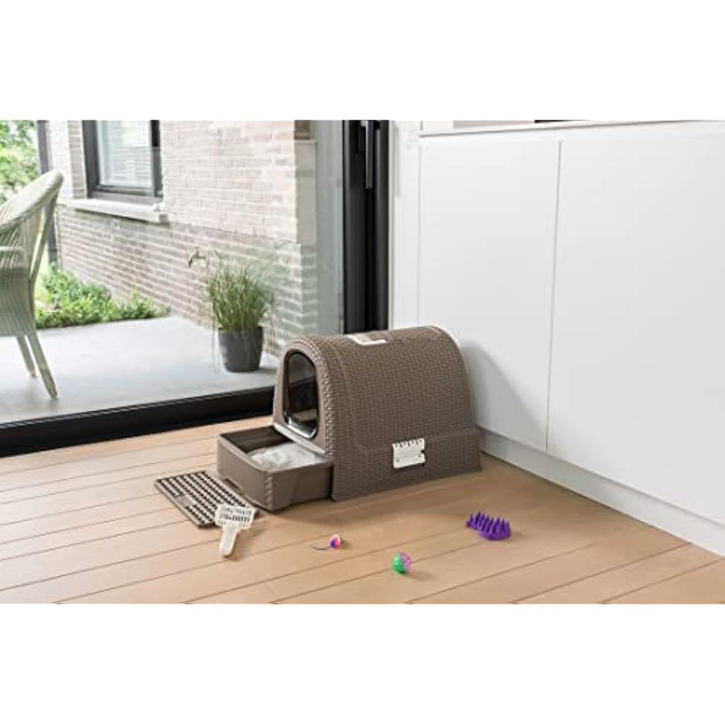 Curver Cat Litter Box – Modern Pet Toilet with Ventilation Holes